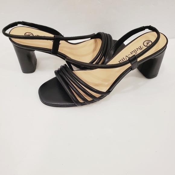 NEW Bella Vita Zariah Strappy Slingback Sandal Black - Picture 2 of 6